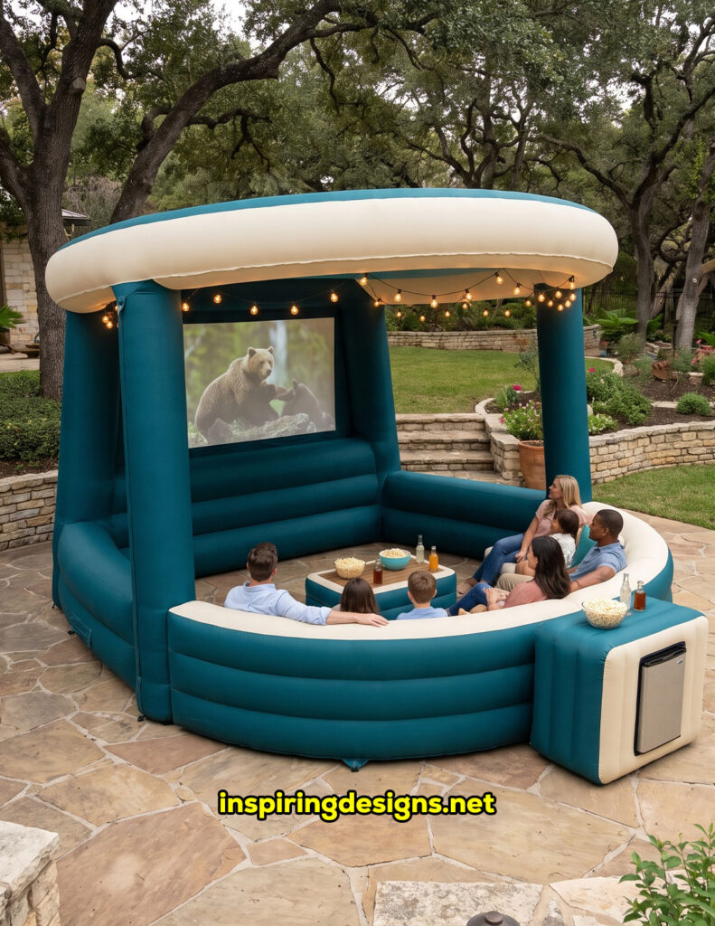 Giant inflatable movie theater