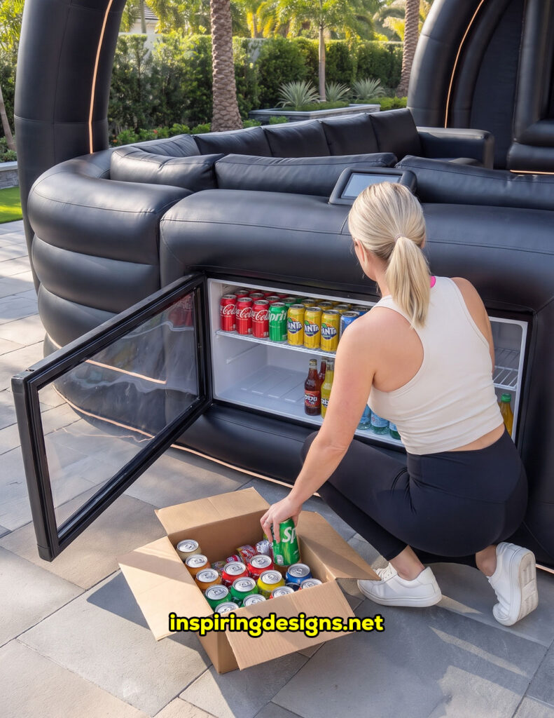 Giant inflatable movie theater