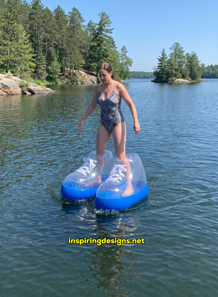 giant inflatable electric powered water shoes