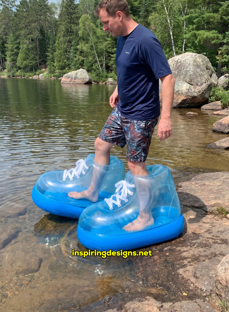 giant inflatable electric powered water shoes