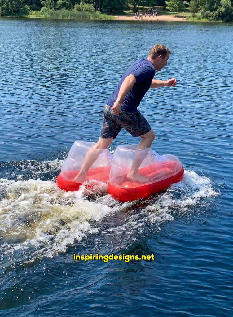 giant inflatable electric powered water shoes