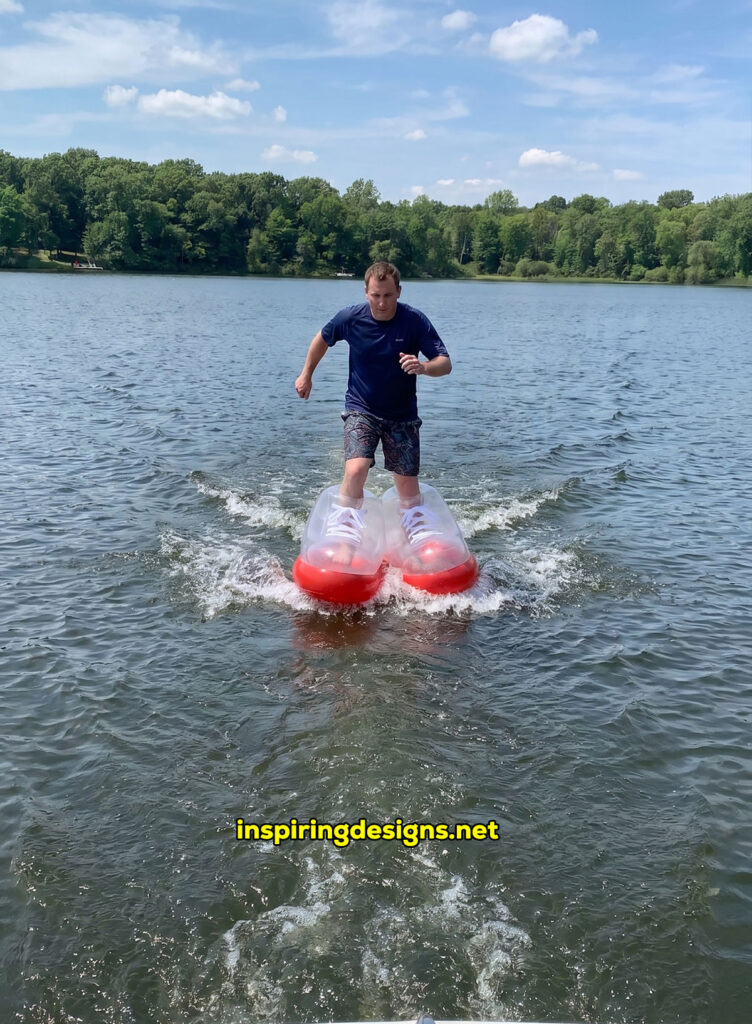 giant inflatable electric powered water shoes