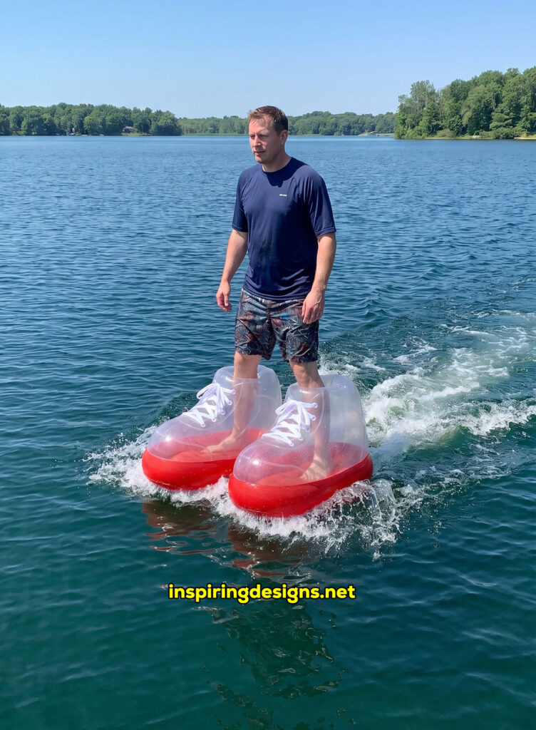 giant inflatable electric powered water shoes