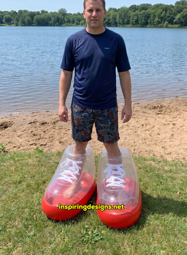 giant inflatable electric powered water shoes