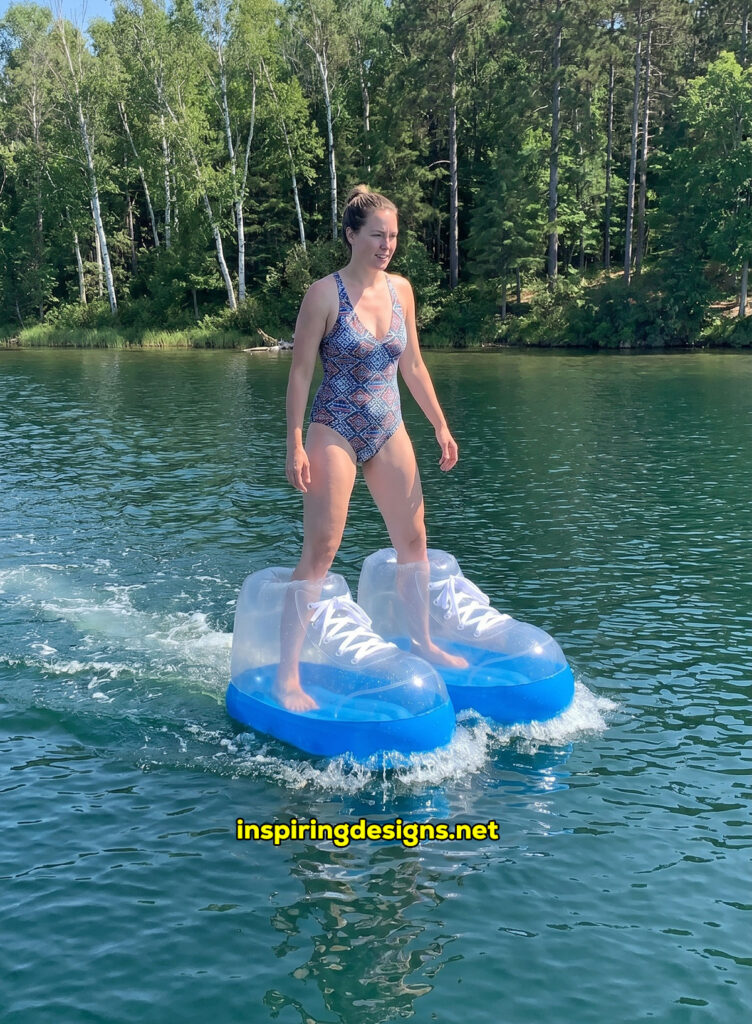 giant inflatable electric powered water shoes