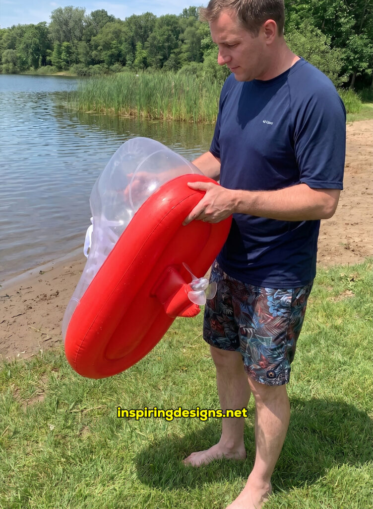 giant inflatable electric powered water shoes