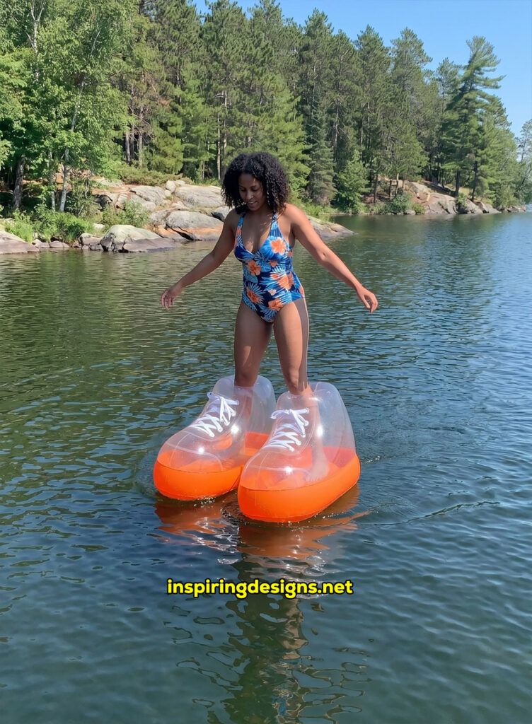giant inflatable electric powered water shoes