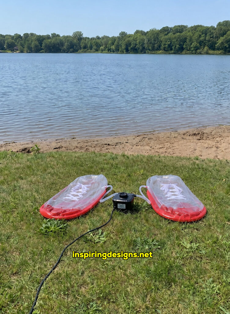 giant inflatable electric powered water shoes