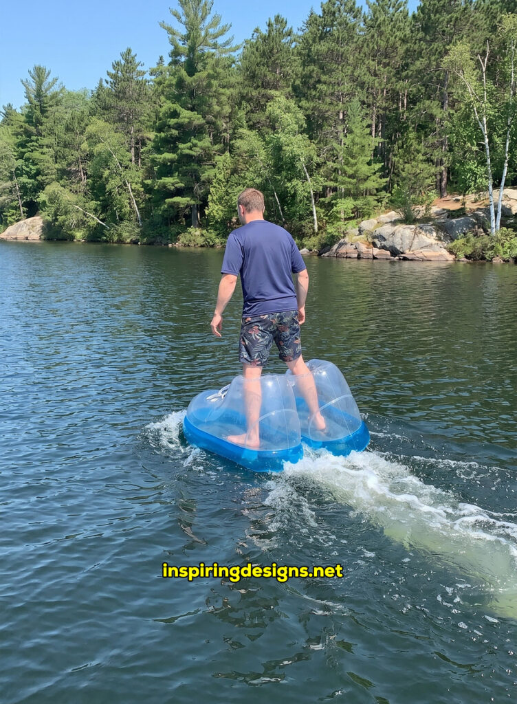 giant inflatable electric powered water shoes