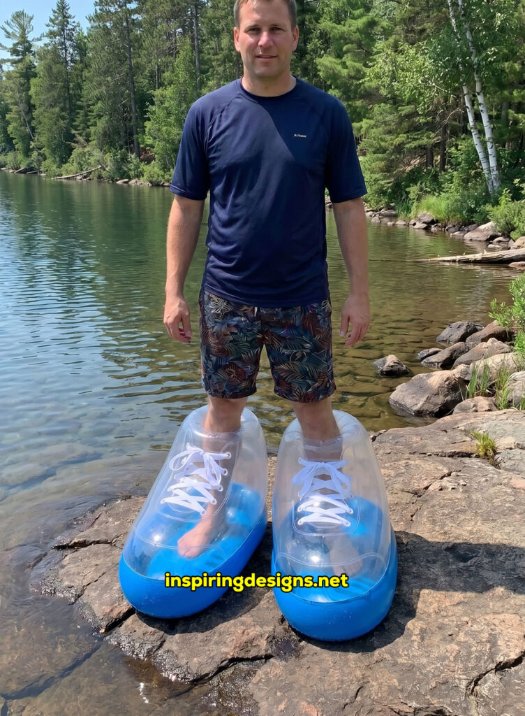 giant inflatable electric powered water shoes
