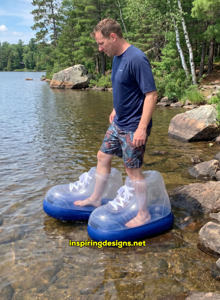 giant inflatable electric powered water shoes