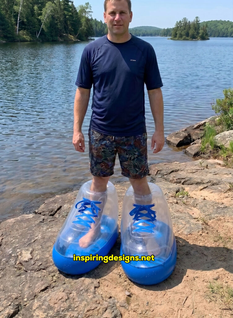 giant inflatable electric powered water shoes