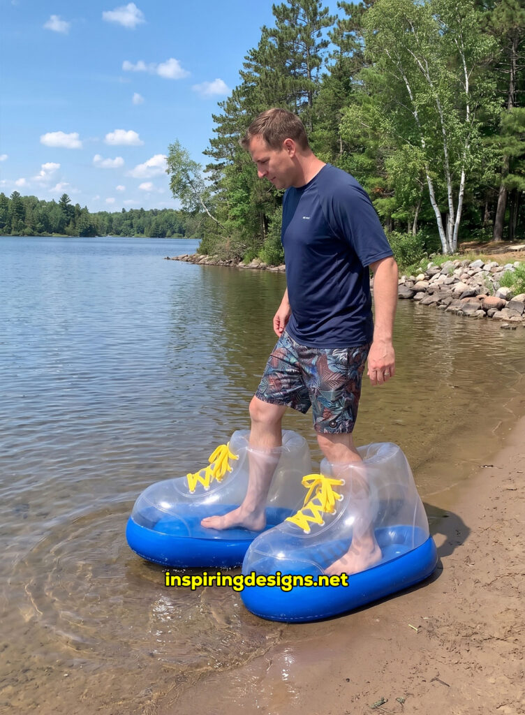 giant inflatable electric powered water shoes