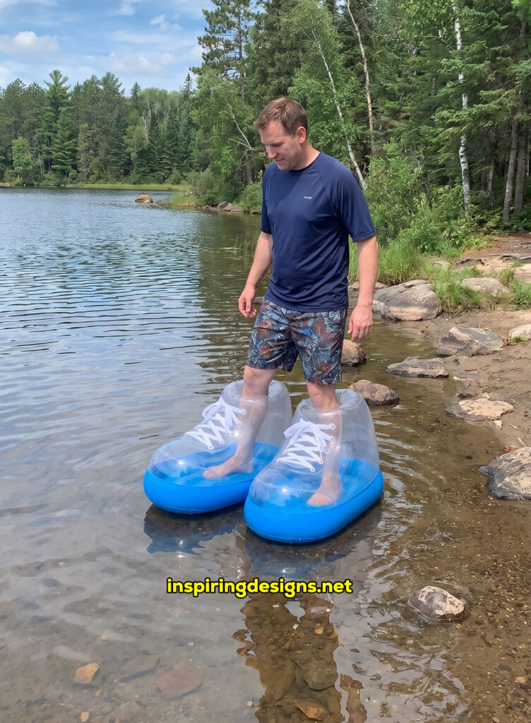 giant inflatable electric powered water shoes