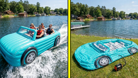 Inflatable car boats