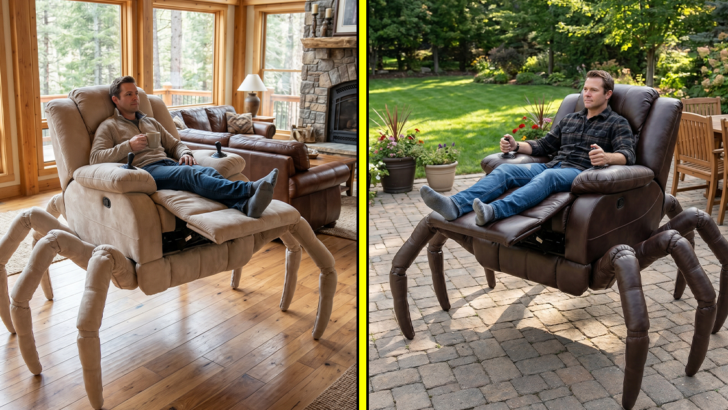These Spider Recliners Turn Relaxing Into a Full-Blown Supervillain Moment