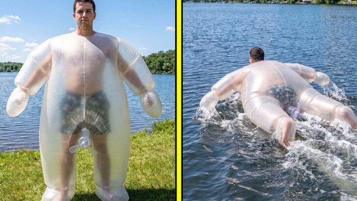 These Inflatable Body Suit Boats Are the Funniest Way to Cruise Across a Lake