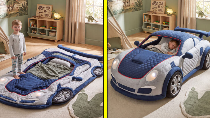 These Inflatable Car Kids Beds Put Bedtime in the Fast Lane